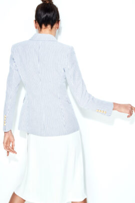 Blue Striped Blazer Saint Tropez