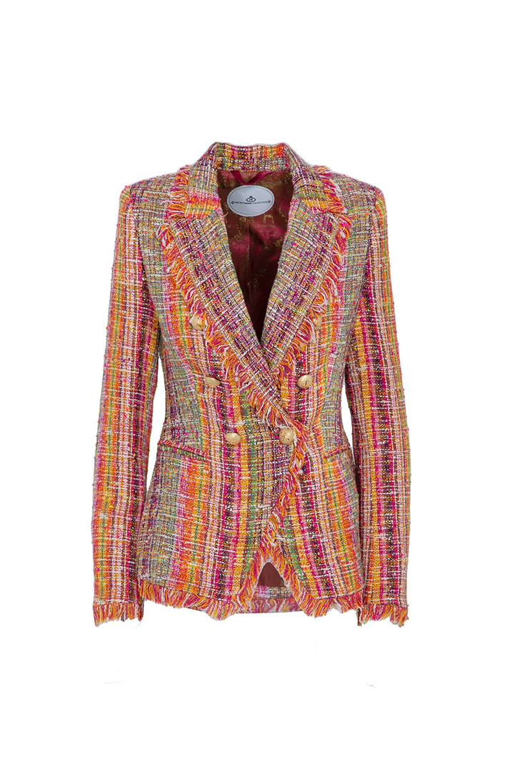 Antonella Tweed Breast Blazer | The Extreme Collection USA