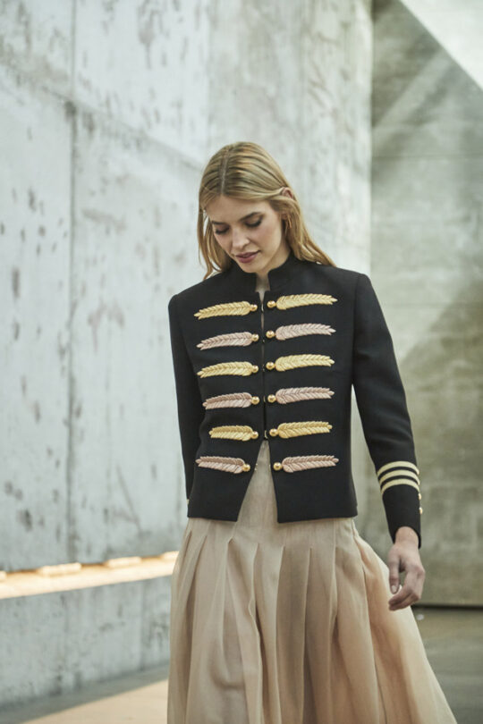 Renata Roma Two-Tone Herringbone Blazer
