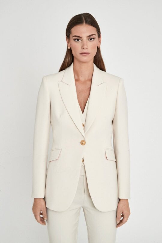 Paris Crepe Ivory Blazer