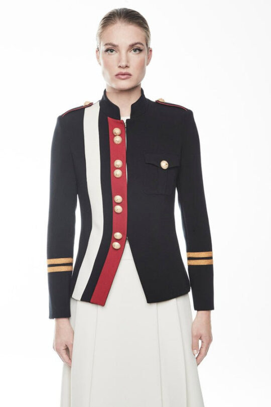 Claudia London Navy Military Blazer