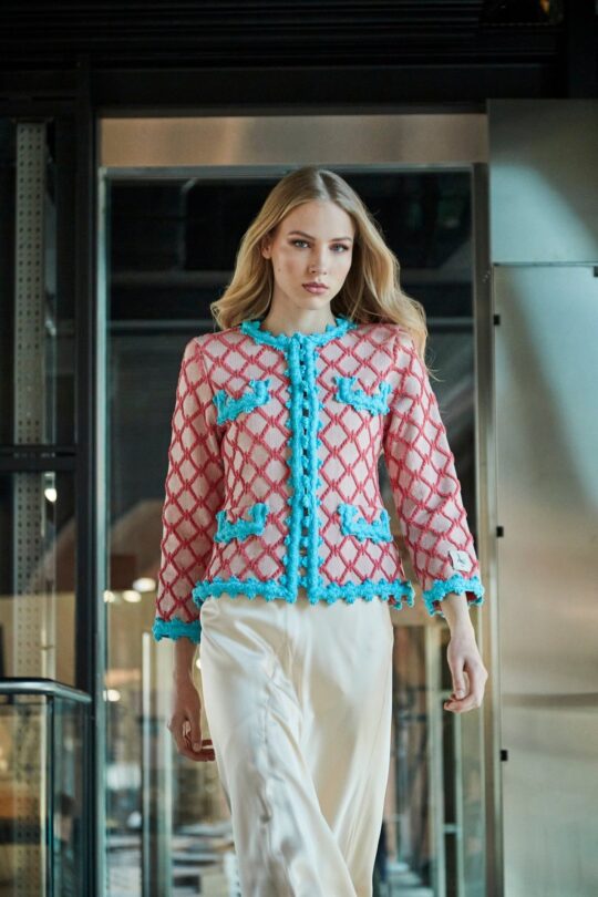 Pink Croix Knit Jacket