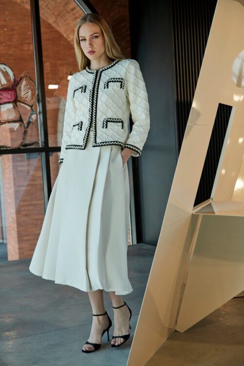 【ALUDE SELECT】 tweed jacket white ALUDE SELECT】white gord tweed jacket | 【ALUDE】韓国メンズ