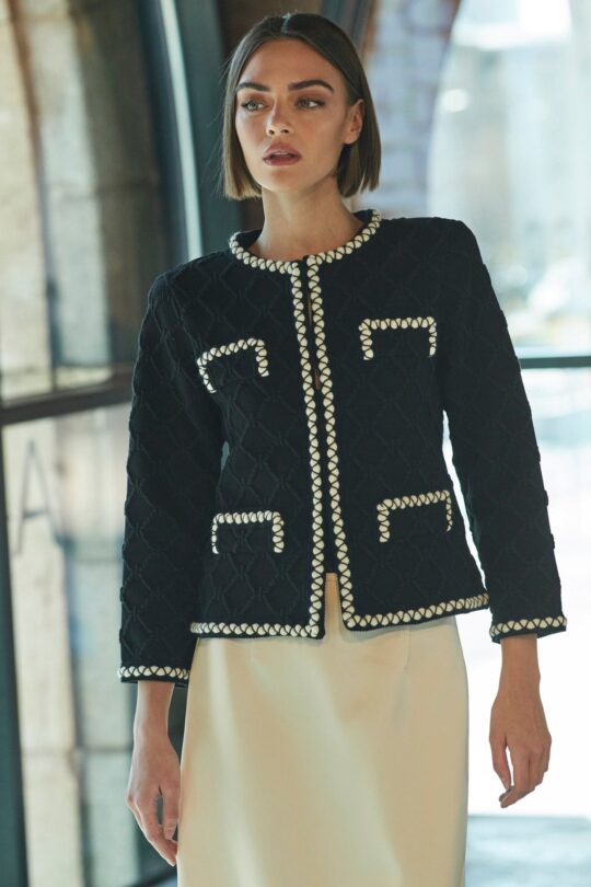 Gaja Black Tweed Jacket
