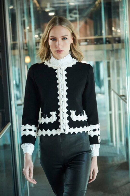 René Black Knit Jacket