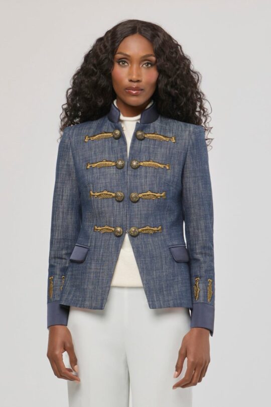 Nuvola Denim Military Blazer