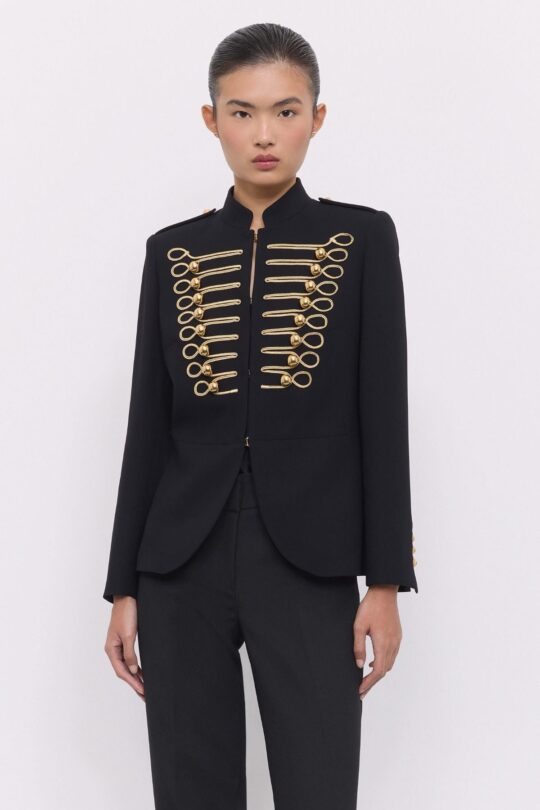 Martina Black Embroidered Blazer - Limited Edition