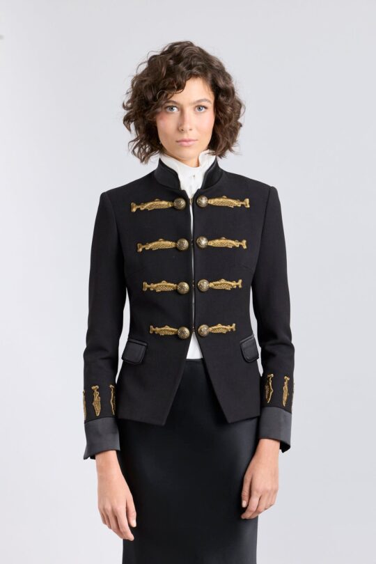Nuvola Black Military Blazer