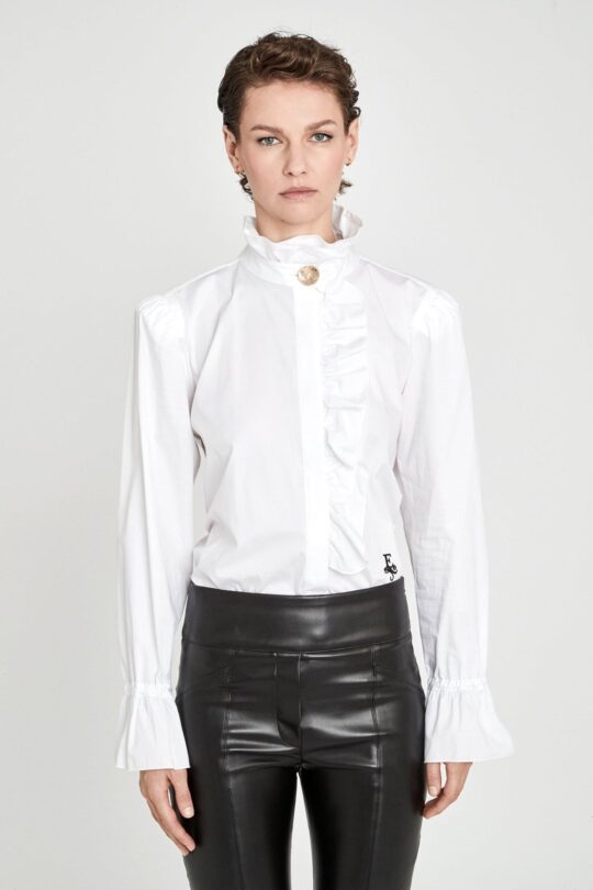 Boheme White Ruffle Shirt