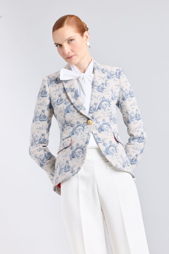 Toile De Jouy Blue Print Blazer - Limited Edition