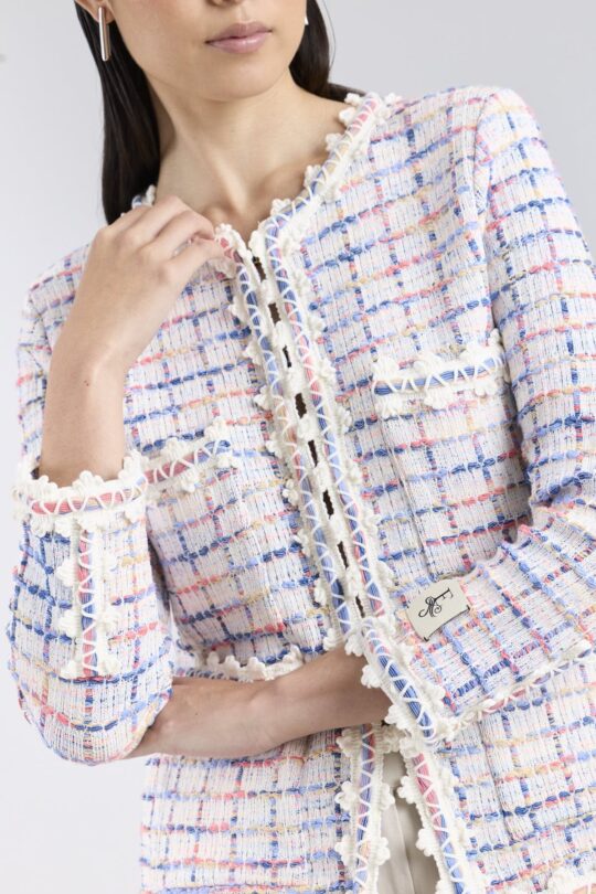 Hunter Multi-Tone Check-Knit Jacket - Limited Edition