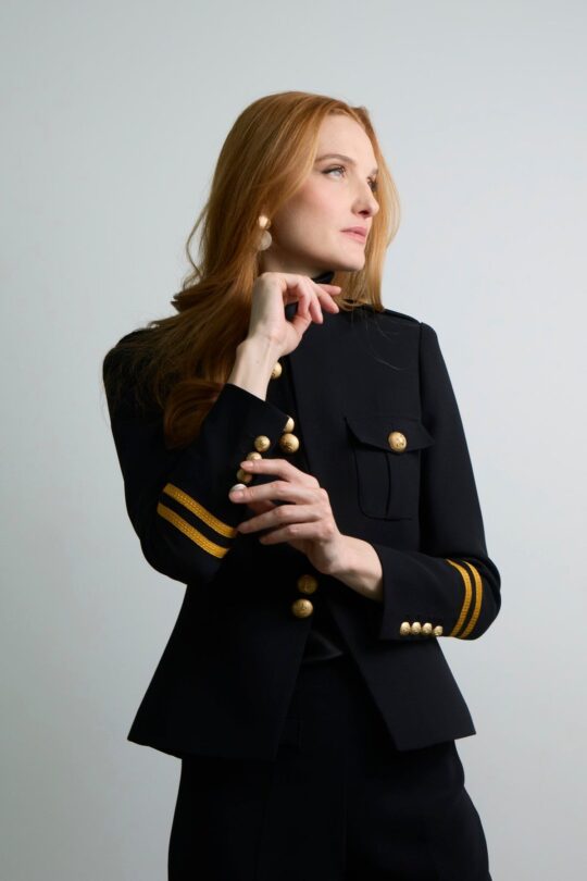 Claudia London Women's Black Military Jacket - Limited Edition