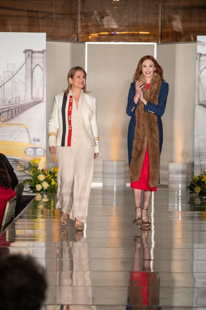 Diana Barrera founder of The Extreme Collection USA closing the runway show at Universal Studios Hollywood