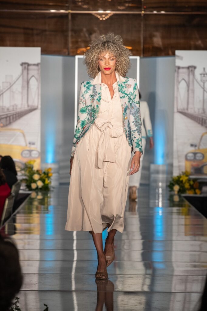 The Extreme Collection USA statement jacket on the runway in Los Angeles