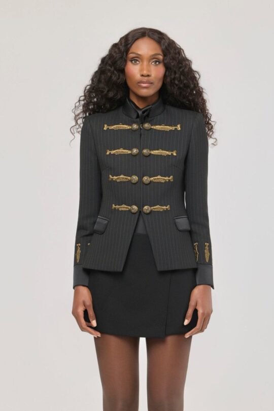 Nuvola Diplomatic Embroidered Pinstripe Blazer - Limited Edition